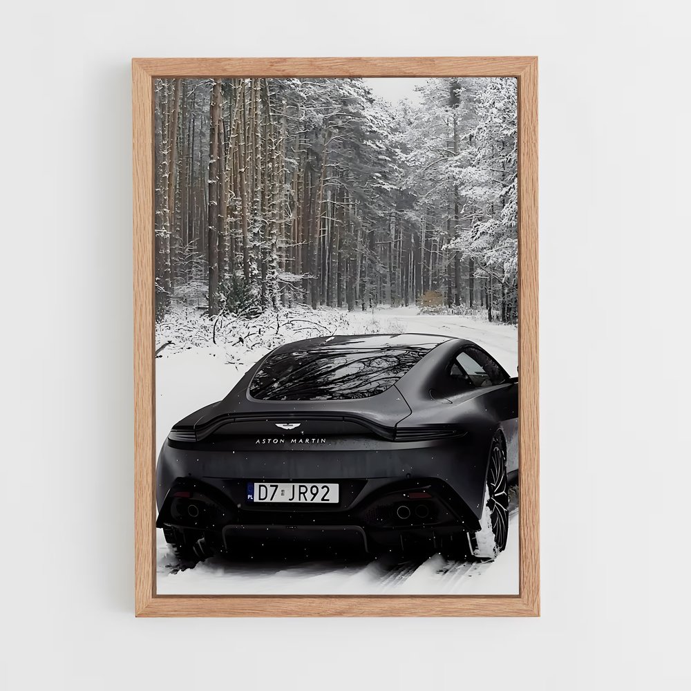 Poster Neige et Vitesse – affiche Aston Martin (vue 4)